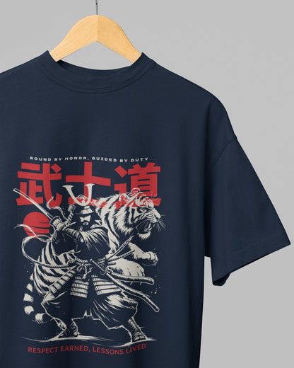 Men’s Oversized Terry-Knit Tee – Premium Comfort - Ninja