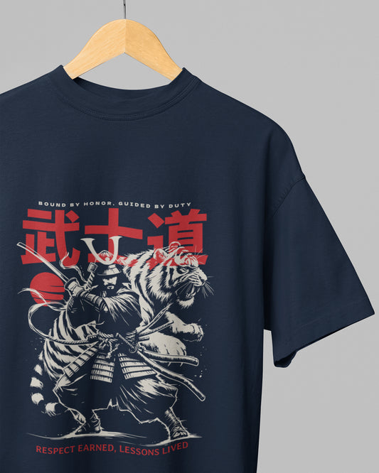 Men’s Oversized Terry-Knit Tee – Premium Comfort - Ninja
