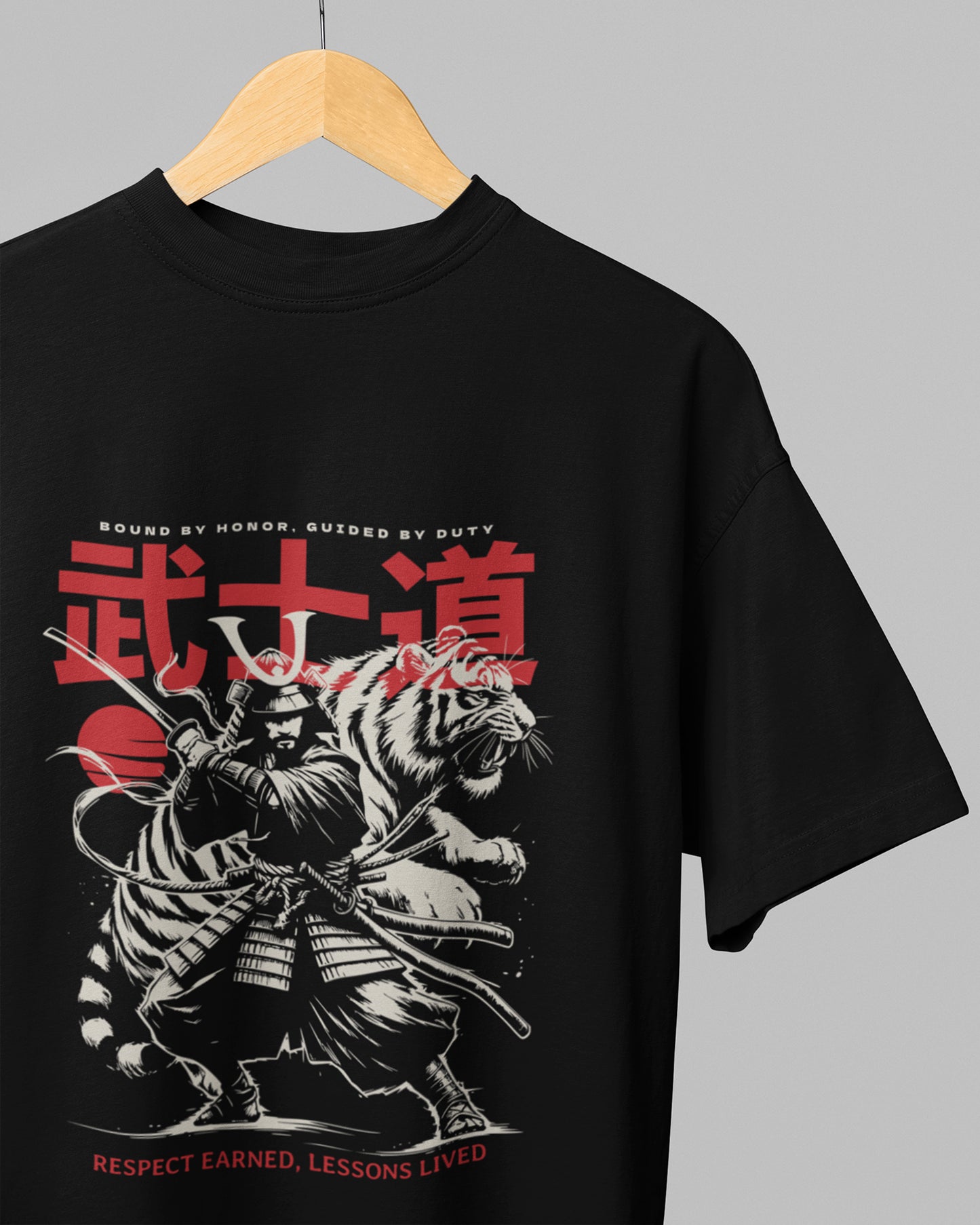 Men’s Oversized Terry-Knit Tee – Premium Comfort - Ninja
