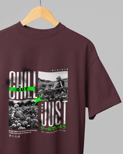 Men’s Oversized Terry-Knit Tee | Just Chill