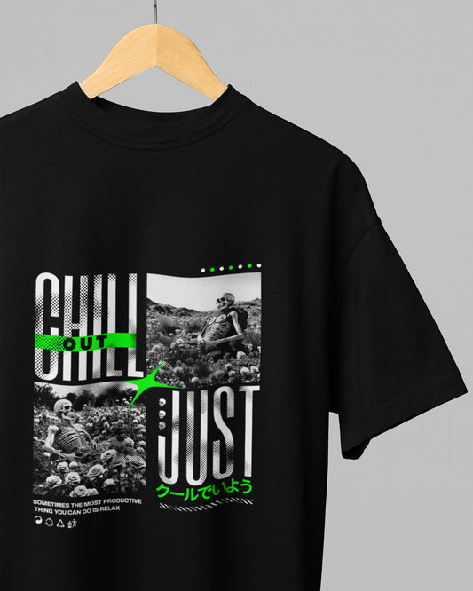 Men’s Oversized Terry-Knit Tee | Just Chill