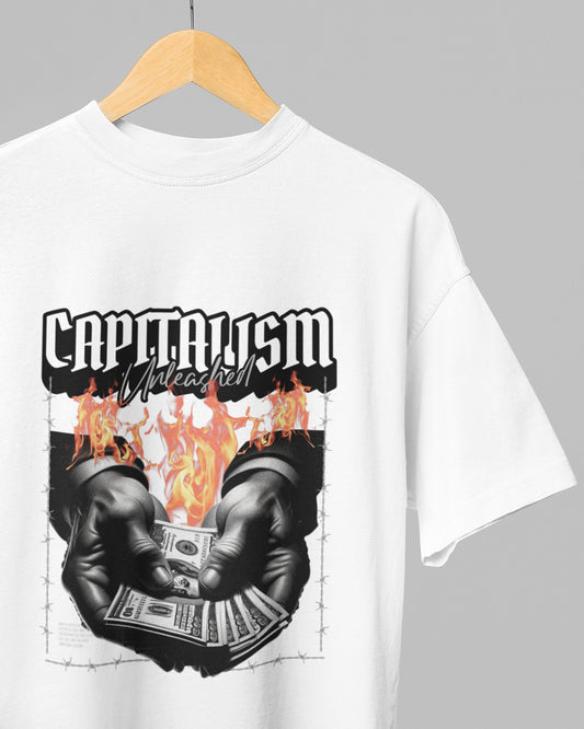 Men’s Oversized Terry-Knit Tee | Capitalism