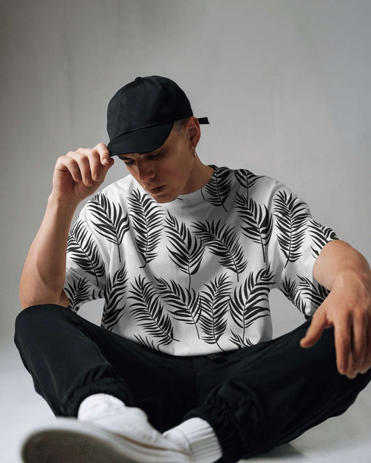 Graphite Drift Oversized Tee – Bold Prints. Built to Last.