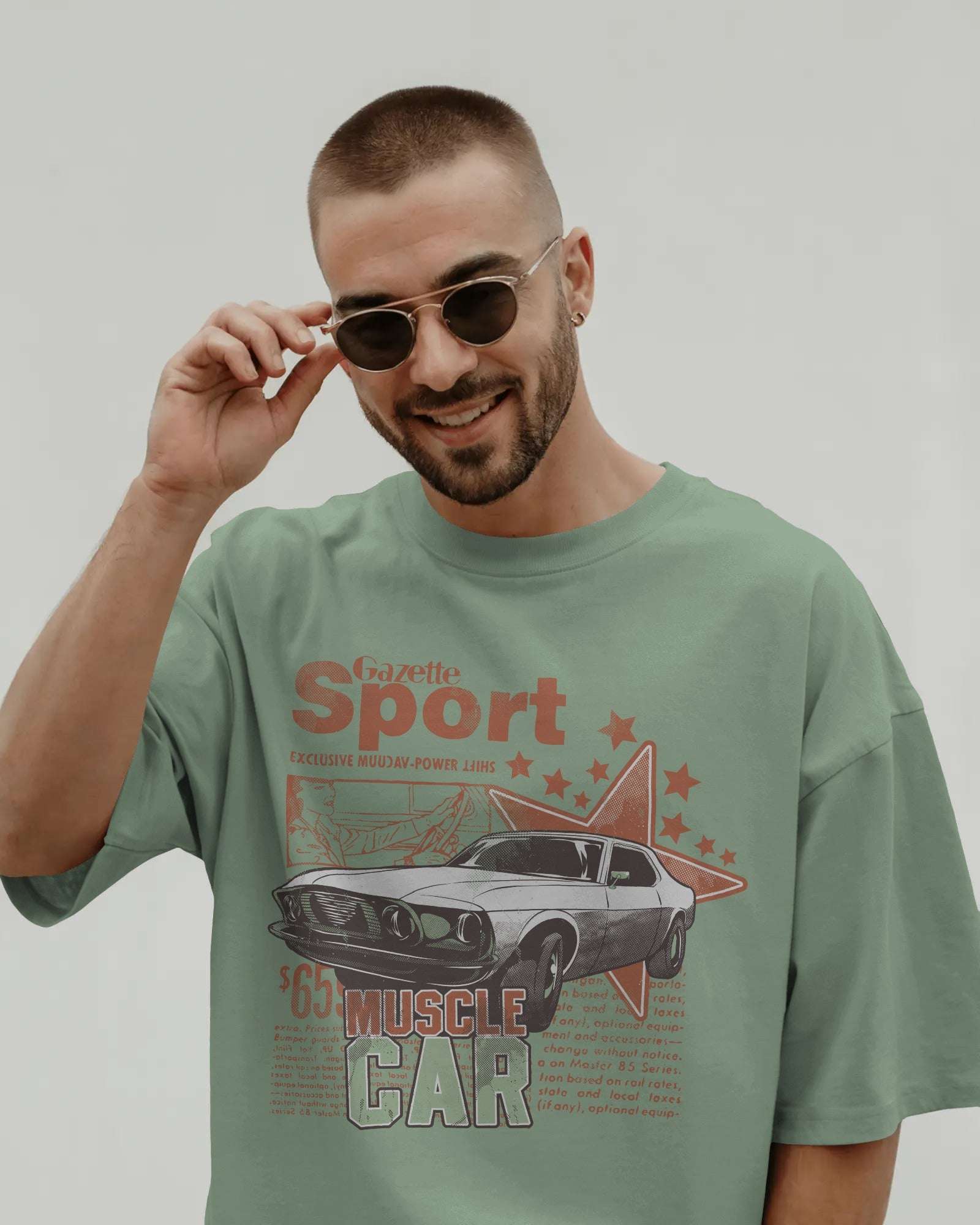 Men's Premium Terry-Knit Oversized T-Shirt – 280 GSM
