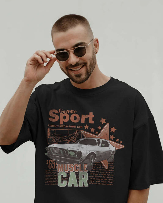 Men's Premium Terry-Knit Oversized T-Shirt – 280 GSM